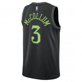 NBA Mænd Trøje New Orleans Pelicans CJ McCollum 3 2023-24 Nike City Edition Blå Swingman